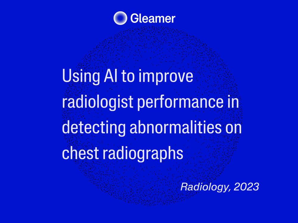 Copie De Study At The Glance Using Ai To Improve Radiologist Performance In Detecting Abnormalities On Chest Radiographs 1